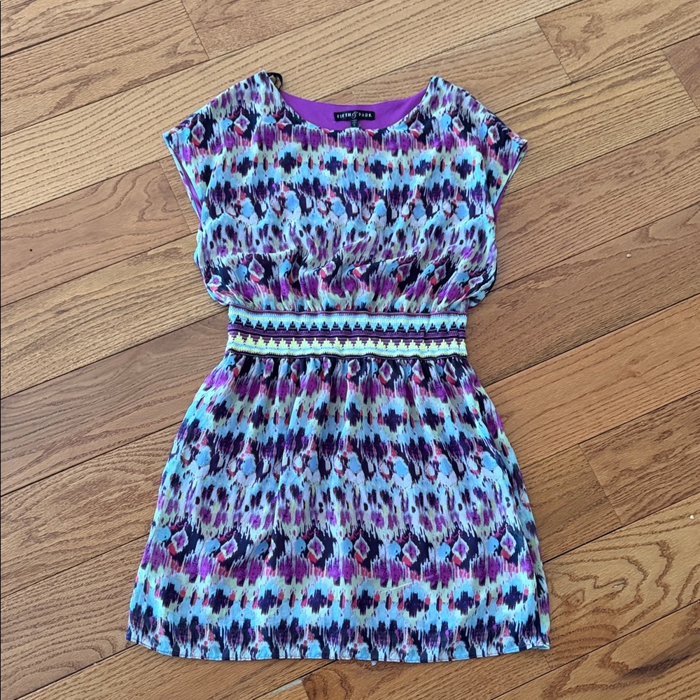 Purple Patterned Dress